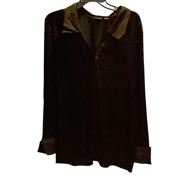 3X Sheer I.N.C. International Concepts Long Sleeve Shirt Black  Button-Up - Picture 9 of 9